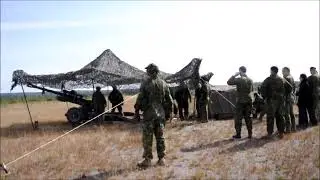 Big loud kabooms from big Army Guns at Canadian Forces Base Gagetown,NB,September 23,2023
