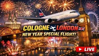 NEW YEAR’S EVE STEEP APPROACH ✈️ Cologne-Bonn to London City | A320 British Airways