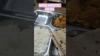 NIMS UNIVERSITY | Hostel mess | #whatieatinaday #whatsinmyplate #foodshorts #nimsuniversity