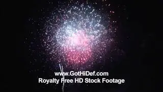HD Fireworks Finale Display Stock Footage Royalty Free