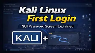 Kali Linux Install के बाद पहली बार Login! | GUI Password Enter Screen दिखाएँ