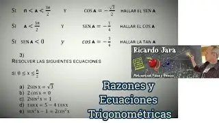Repaso Ecuaciones y Razones Trigonométricas