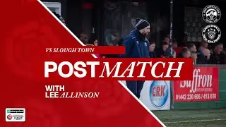 POST MATCH REACTION | Lee Allinson | Hemel Hempstead 0 - 3 Slough Town | National League South