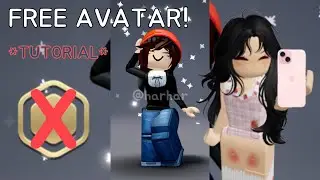 Free Roblox girl avatar tutorial! VID✨ #roblox #shorts #freeavatar #tutorial #girl #avatar #0robux 