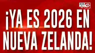 ¡Ya es 2026 en Nueva Zelanda! El Año Nuevo arrancó con fiesta, luces y fuegos… más tranquilos