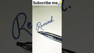 Remind Calligraphy✍️ #remind #calligraphy #ytshorts #trendingsong #indalselfwriting #viral #shorts