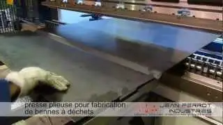 Presse plieuse APHS Compact : Fabrication de t&ocirc;les nervur&eacute;es - Bennes