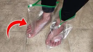 Put PLASTIC BAGS on Your FEET &mdash; This Trick Actually Works!