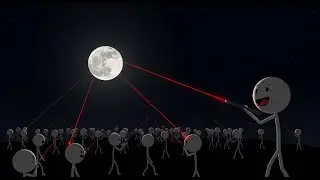 What If 8 Billion People Aimed Lasers at the Moon?