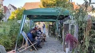 Rooster crowing contest, Stolpen, Germany. Sept. 10, 2023.