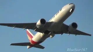 Kalitta Air Boeing 777F (N795CK) takeoff from NRT/RJAA (Tokyo - Narita) RWY 16R