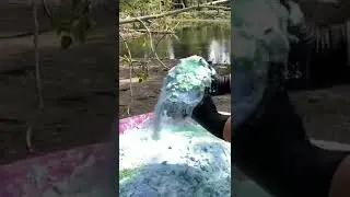 Epic Laundry Paste in Pool | ASMR Sponge Squeezing