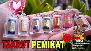 Thai Amulet Takrut Pemikat dan Booster Aura Lak Na Thong