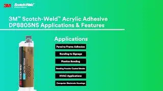 3M Scotch Weld Acrylic Adhesive DP8805NS