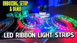 Led Ribbon Light Strips Unboxing, Setup & Demo