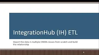 IntegrationHub ETL