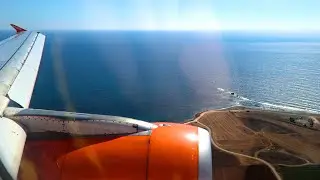 Landing at Paphos Cyprus from London Luton EZY2133