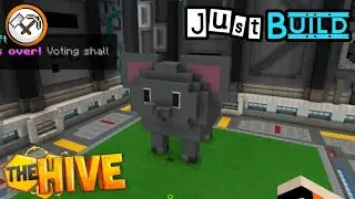 Minecraft: Trying Build An Build An Elephant | The Hive: Just Build (W/Teammate)