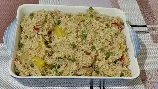 Chicken Vegetables Pulao Recipe by Cooking with Maheeen