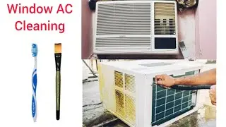Window AC cleaning at home#DIY#Window AC servicing