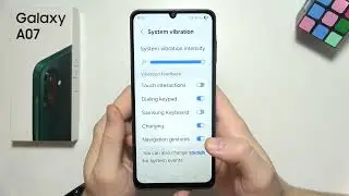 Samsung A07: How to Turn Off Keyboard Vibration