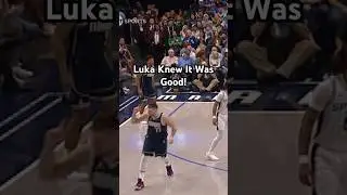 Luka Dončić knew this Klay Thompson three was good!