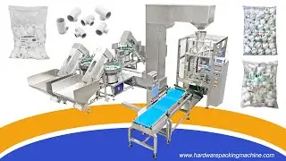 Automatic Plastic Parts Vertical Counting Packing Machine With Coding Machine