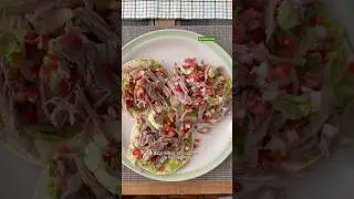 Salpic&oacute;n de res 🏡 #recetas #salpicon #ideas #comida #saludable#tostadas #guacamole #tips #srajoven