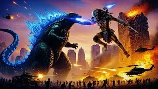 Godzilla vs Predator: Clash of the Apex Titans in the City