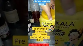 pr&eacute; shampoo nutritivo para cabelos ressecados e com Frizz