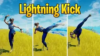 Lightning Kick Emote Showcase in Fortnite