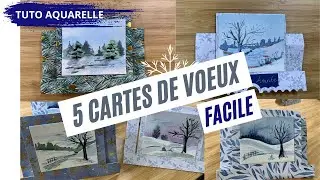 Comment réaliser des cartes de voeux à l'aquarelle ?