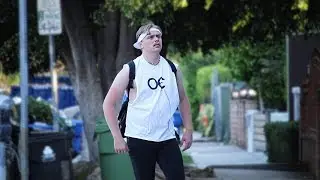pranking homeless people by giving them money off camera so as not to exploit them