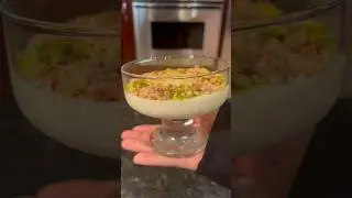Mahalbia is so creamy and perfectly complemented by crunchy toppings🤤 #recipe #food #pudding #arab