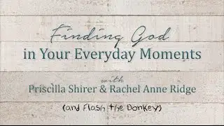 Finding God in Your Everyday Moments: Rachel Anne Ridge, Priscilla Shirer & Flash the Donkey