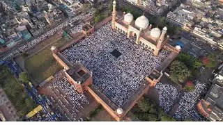 जामा मस्जिद में ईद की नमाज़ के दिल को छूने वाले नज़ारे शायद ही पहले कभी देखे हों #eidmubarak