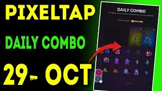 Pixel Tap Daily Combo 29 October 2024 | Today Pixeltap By Pixelverse Daily Combo | AGP | #pixeltap
