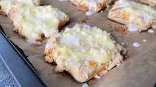 Schnelle und sehr leckere Pudding Geb&auml;ck mit Bl&auml;tterteig ✨ Einfach und lecker! Pudding Kuchen