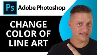 How to Change the Color of Line Art on Adobe Photoshop | Adobe Photoshop Tutorial 2025