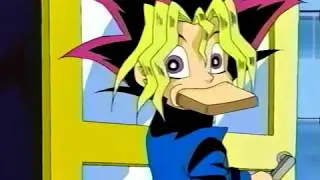 Yugi running with a toast like a anime girl but more hilarious