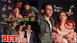 Abhishek Bajaj Funny Moment's भाभी जी पाय लागू Nagma Mirajkar Awez Darbar BFF Moments | Bigg Boss 19