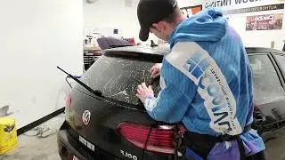 Tinting a VW Golf rear window