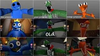 ORIGINAL vs OLD vs NEW Jumpscares in Rainbow Friends [ROBLOX]