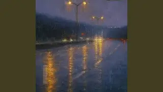 Streetlights in the Rain