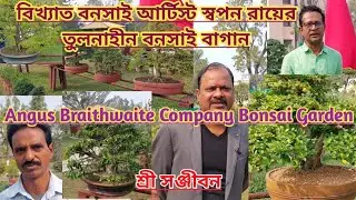 স্বপন রায়ের বনসাই ||Swapan Roy's Bonsai Garden In Angus Braithwaite Company||Sree Sanjiban||