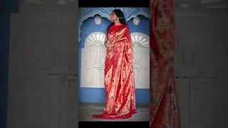 [Ready SG Stock] Pink Paithani Silk Woven Ethnic Motifs Saree with attached Blouse Material