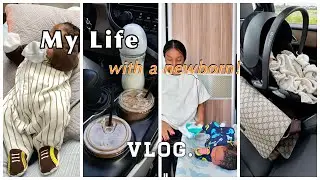 VLOG:  I’m struggling🥹 *realistic* days with a newborn! 1 week Postpartum. Meet BabyH😘