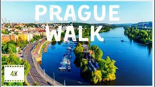 PRAGUE WALK - Vysehrad (empty streets in coronavirus lockdown)