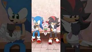 sonic, amy y shadow  (ANIMACION) #viral #humor #entertainment
