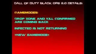 COD: Black Ops 2.0 Leaked Information